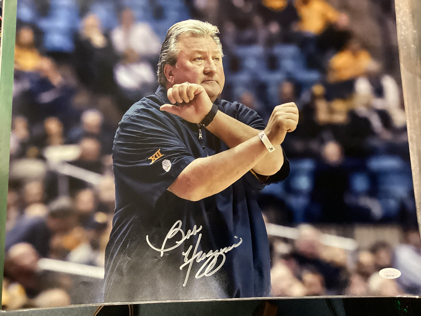 Bob Huggins signed 16 x 20 photo with JSA COA