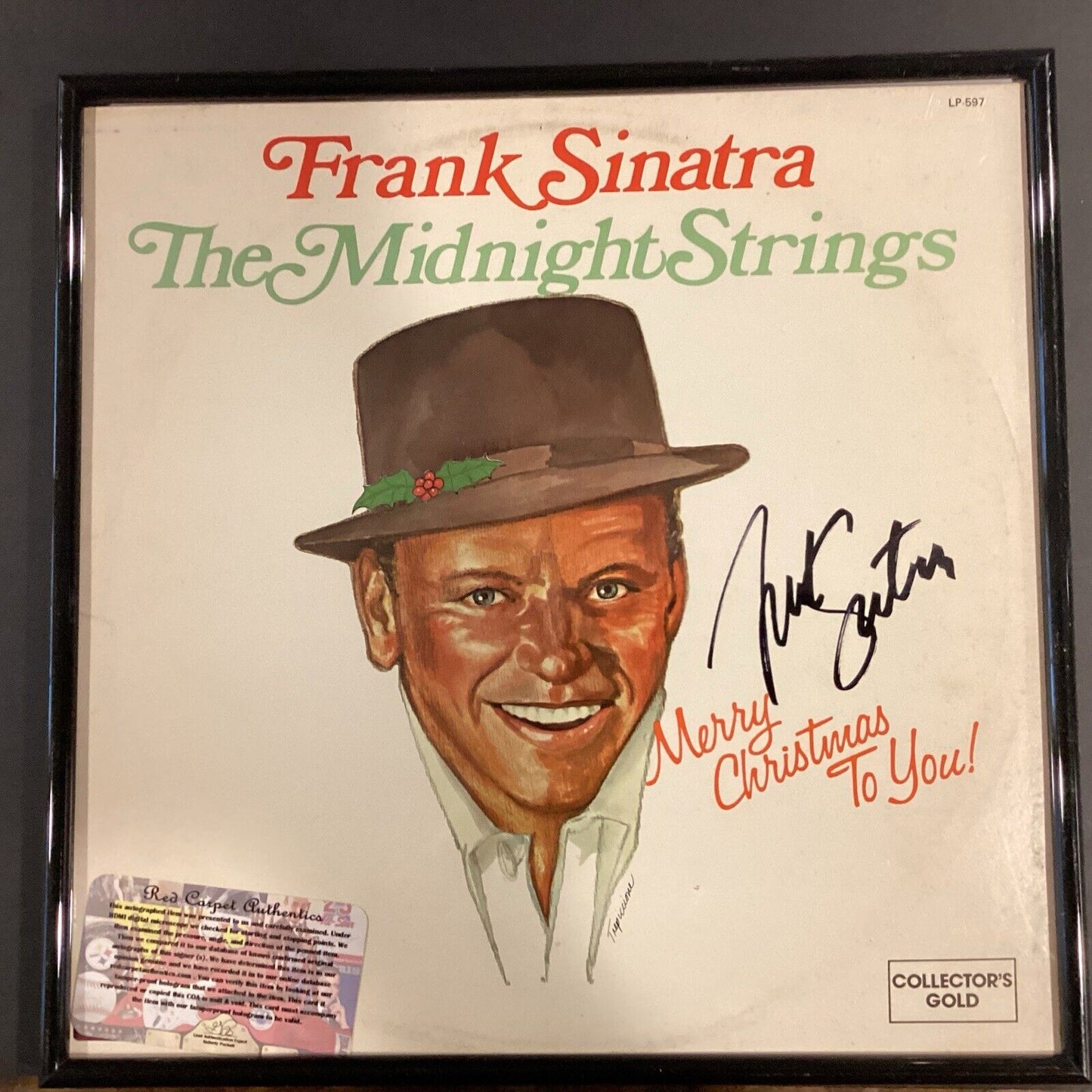 Frank Sinatra Signed “The Midnight Strings” Album W COA And Case