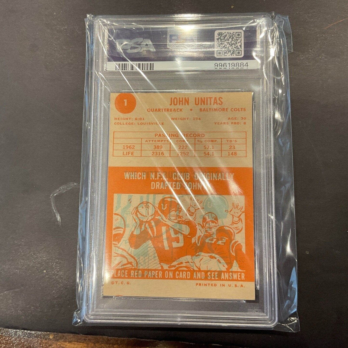1963 Topps Johnny #1 PSA 4