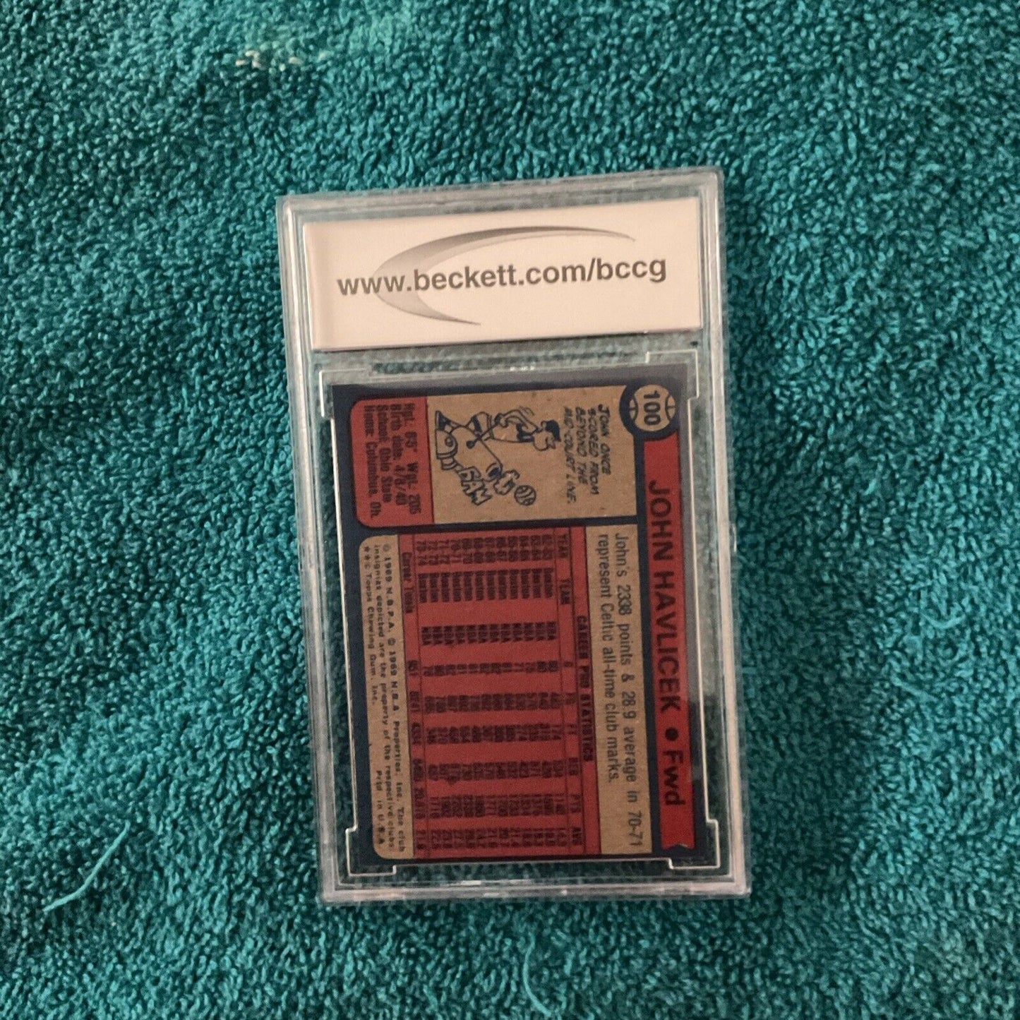 19 74–75 Tops # 100 John Havlicek BCCG 9