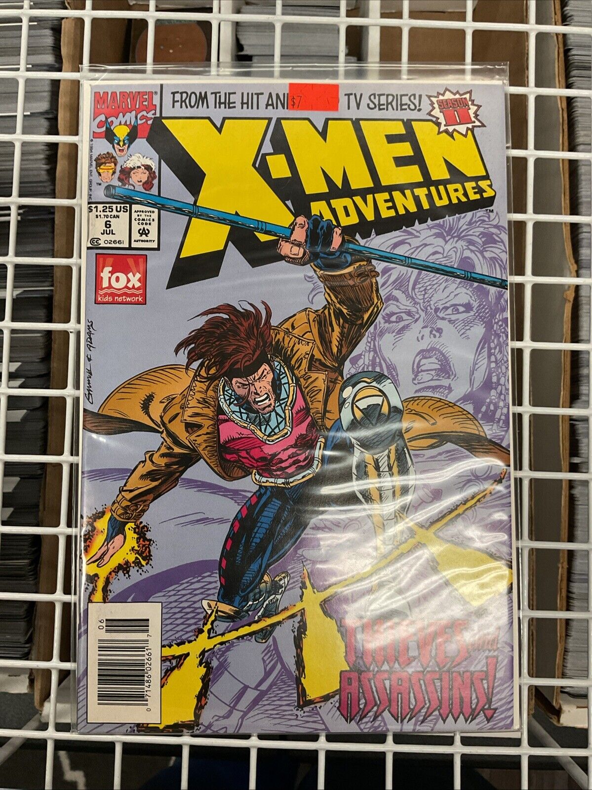 Vintage Lot of 3 X-MEN Adventures Marvel 1990's Comic Books # 6 7 8