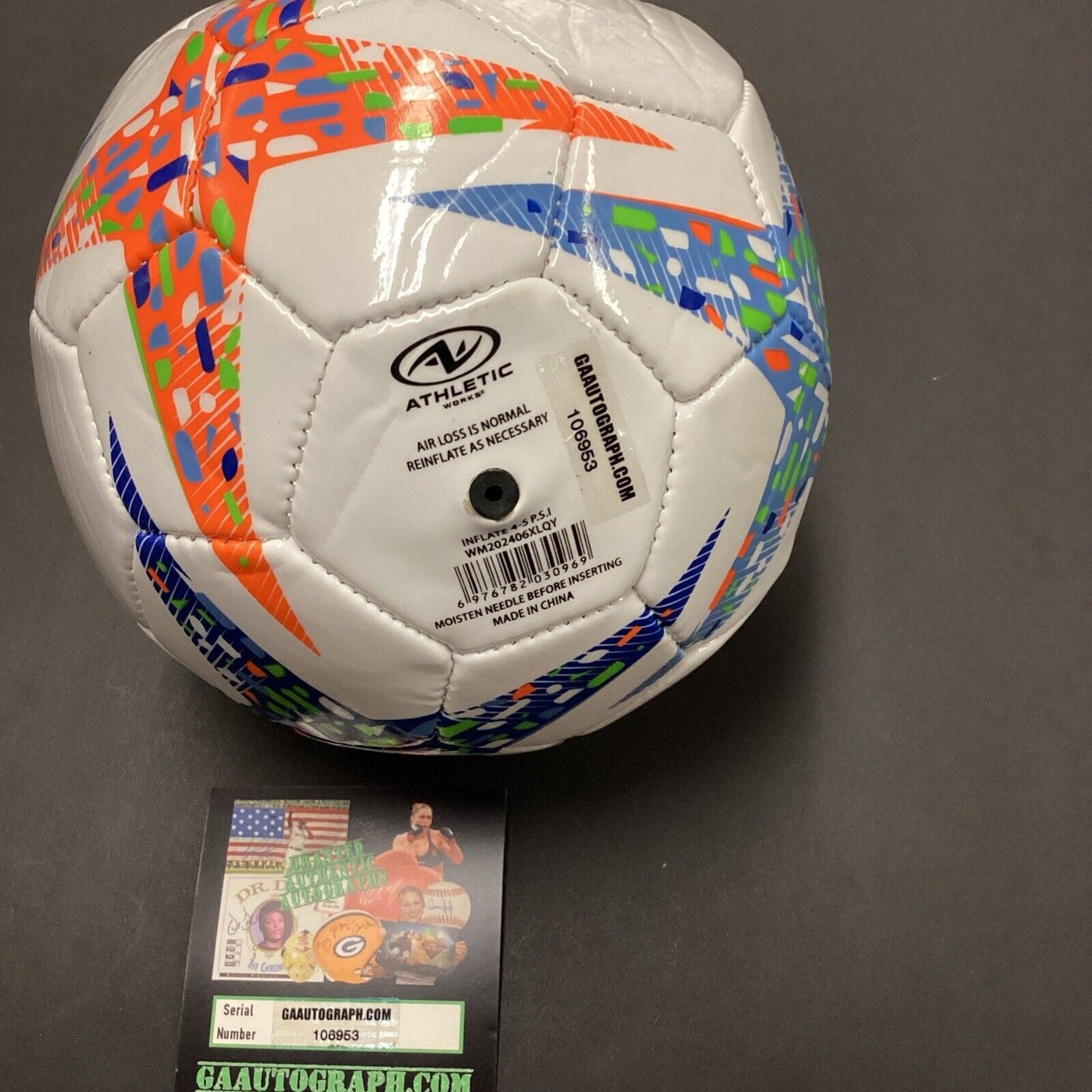 Hope Solo Signed Mini Soccer Ball GAA COA Goalkeeper Authentic Signature