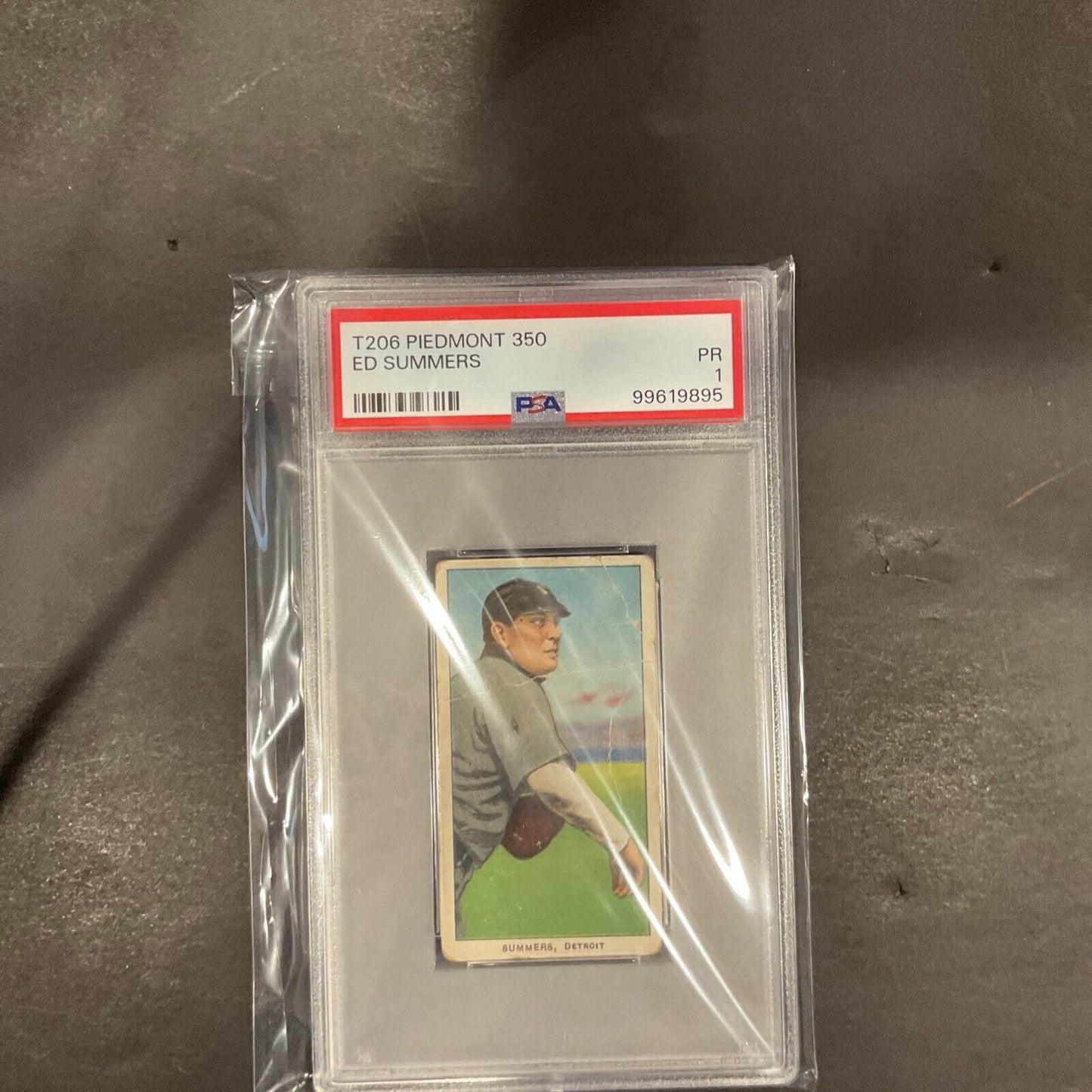 1909-11 T206 - 350 Back Ed Summers (RC) PSA 1