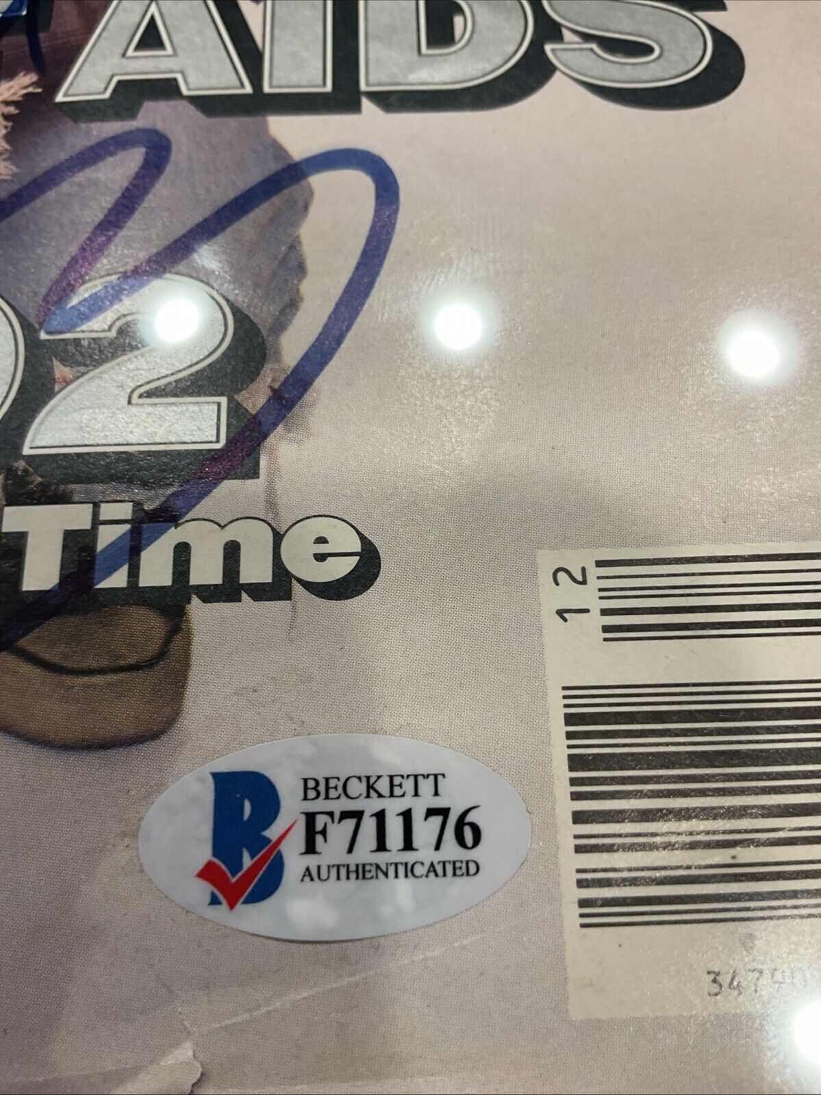 1992 Rolling Stones Wayne’s world autographed by Mike Myers Beckett COA