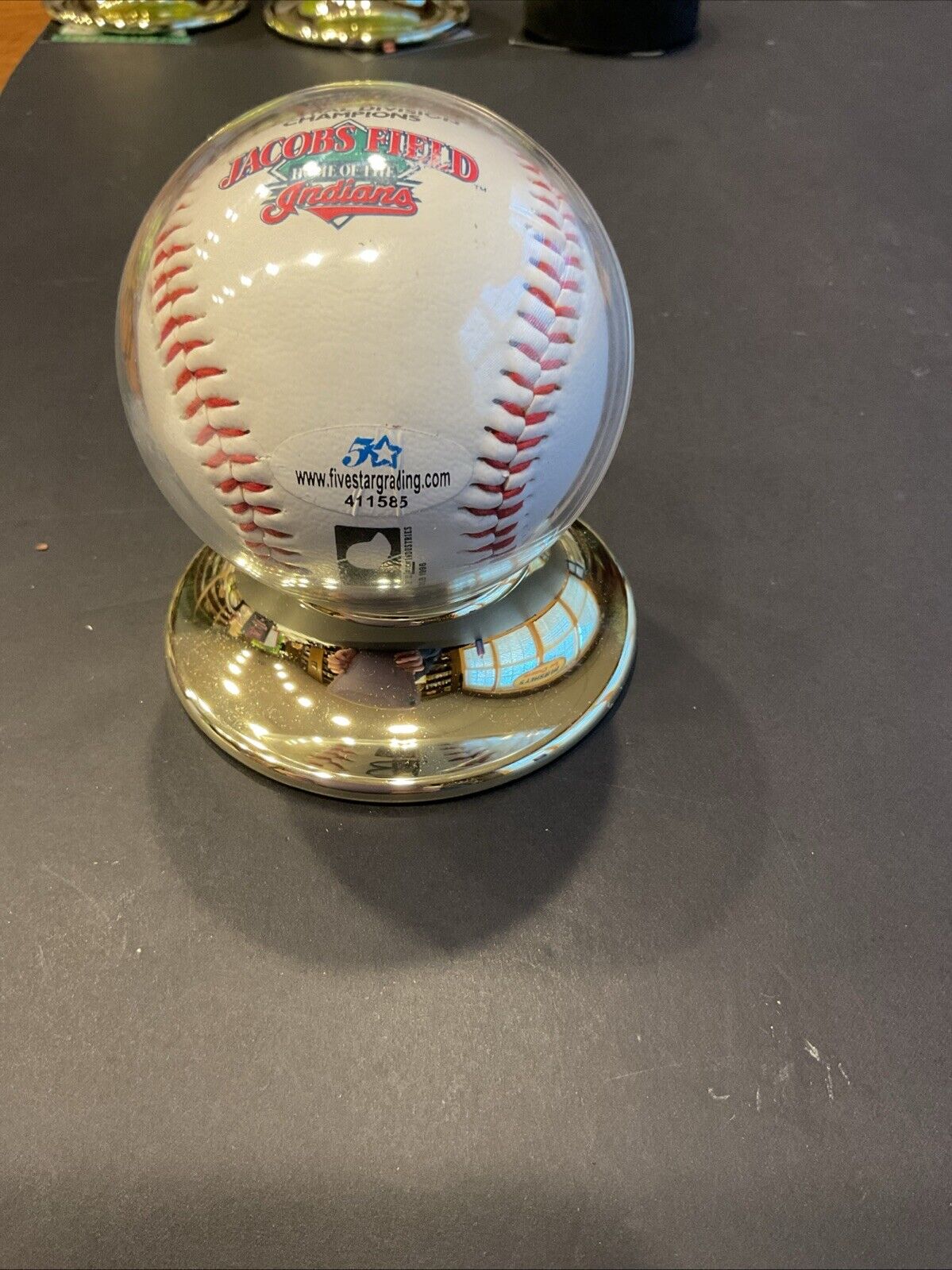 1995 central division champion signed baseball by Carlos Baerga what’s COA