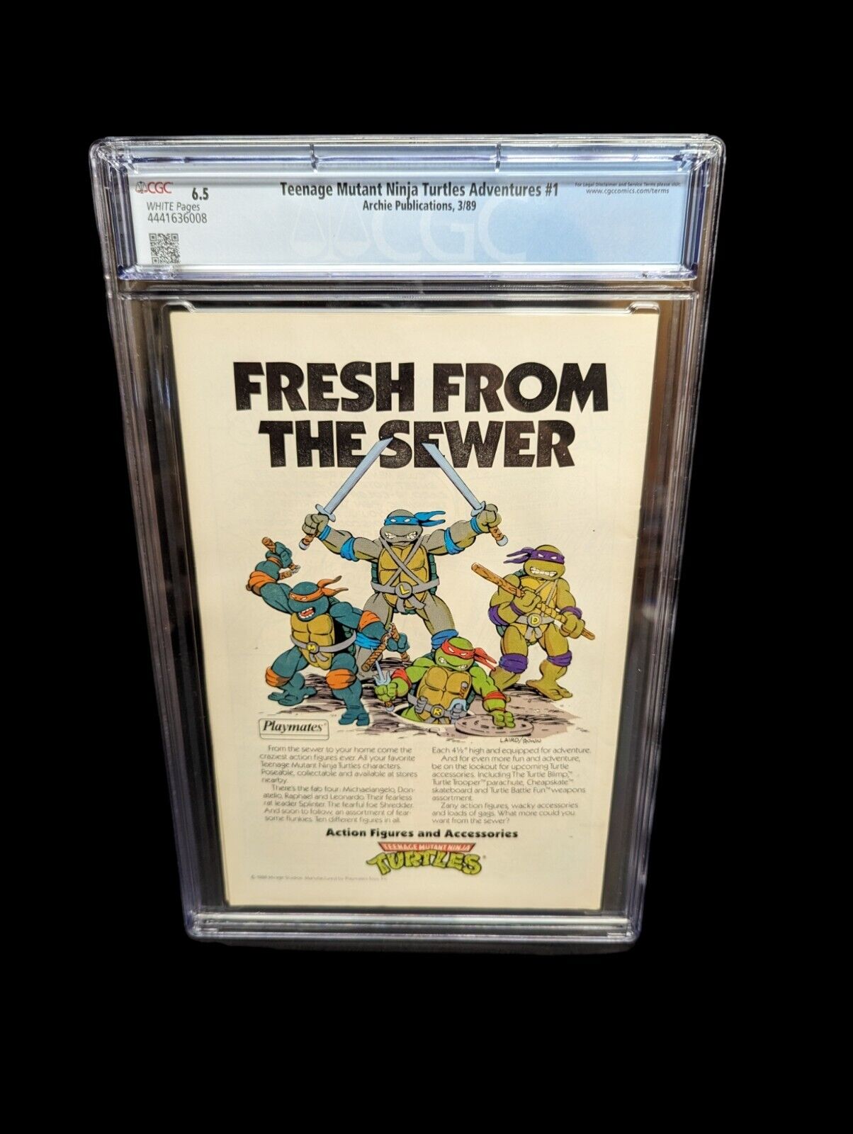 Teenage Mutant Ninja Turtles Adventures #1 Archie CGC 6.5