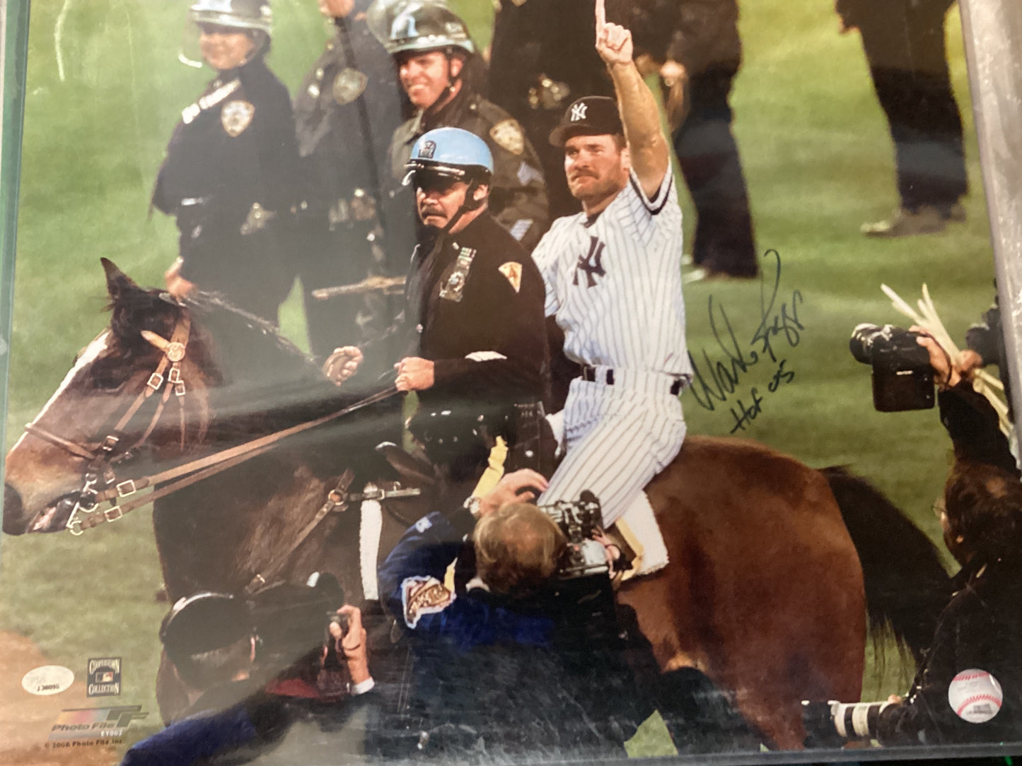 Wade Boggs signed 16 x 20 photo with JSA COA
