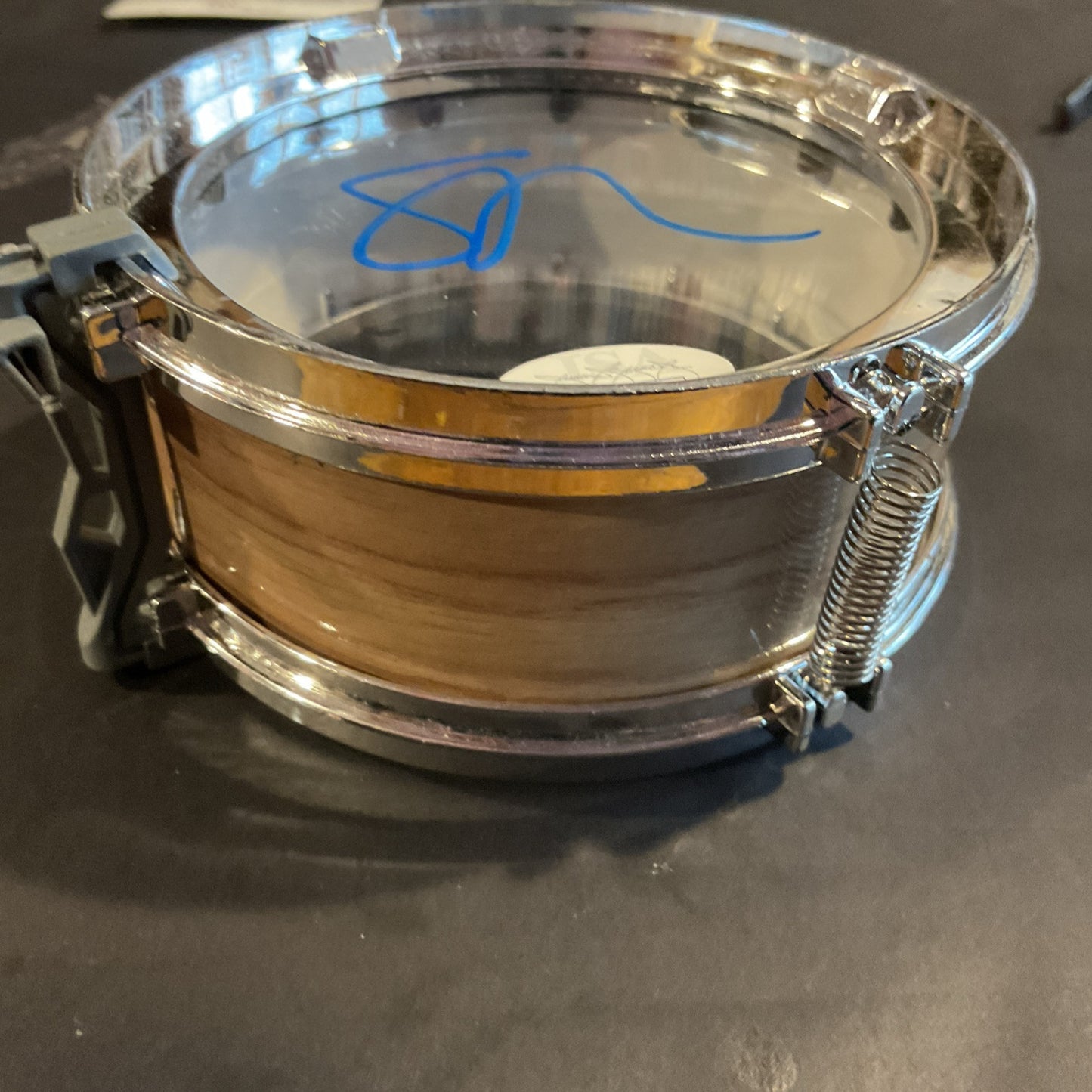 Autographed Steve Gorman Of The Black Crowes Mini Drum JSA Authenticated