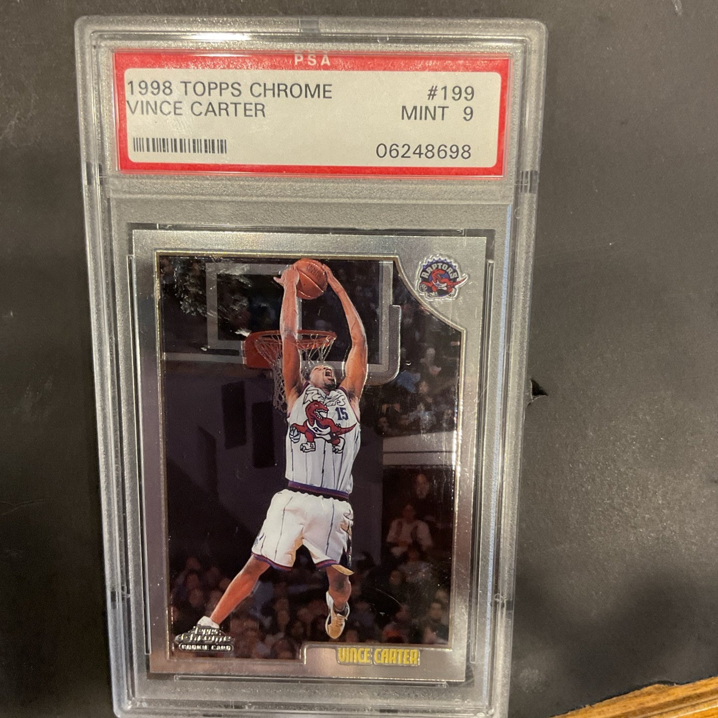 1998-99 Topps Chrome - #199 Vince Carter (RC) PSA 9