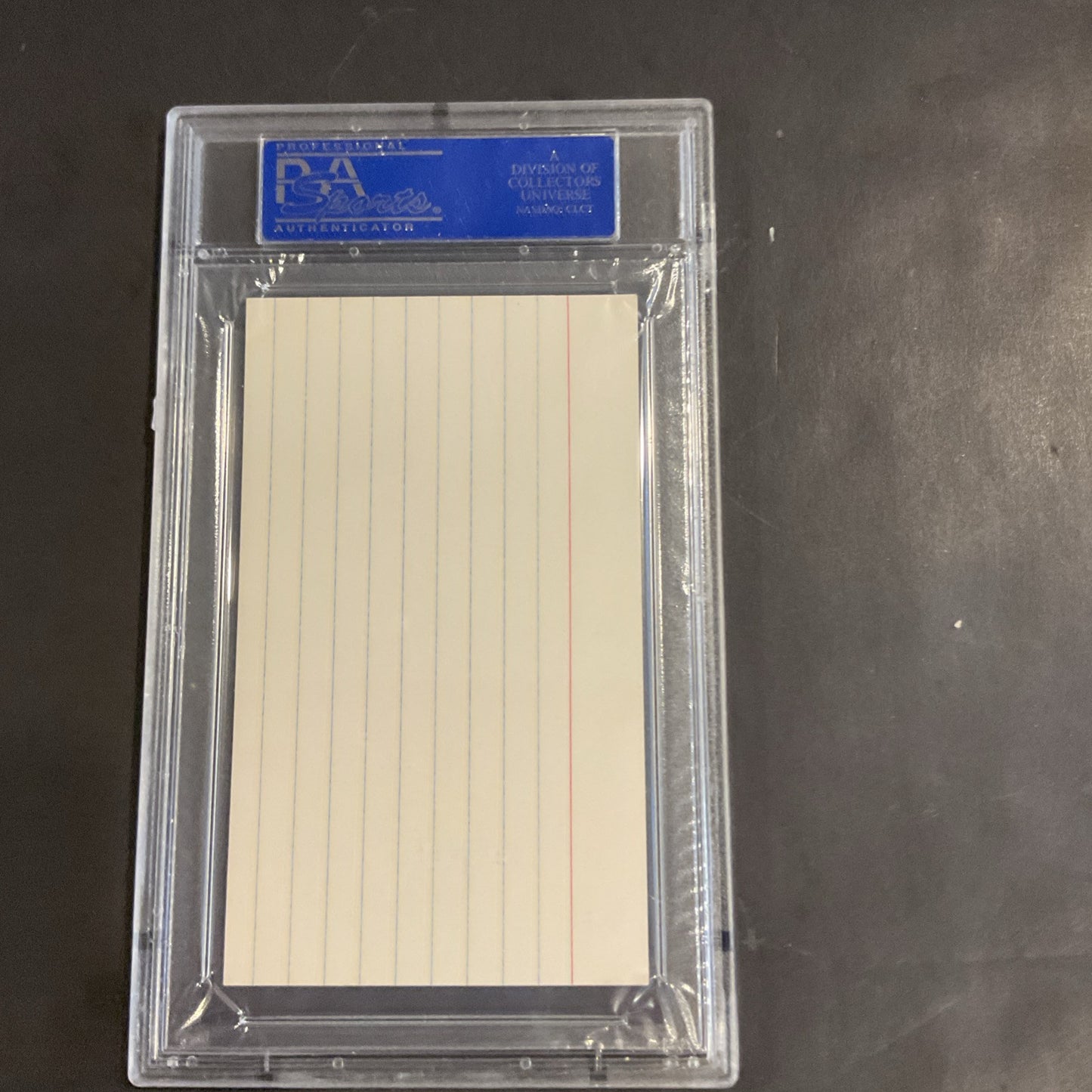 Allie Sherman Autographed Index Card PsaDna Certified