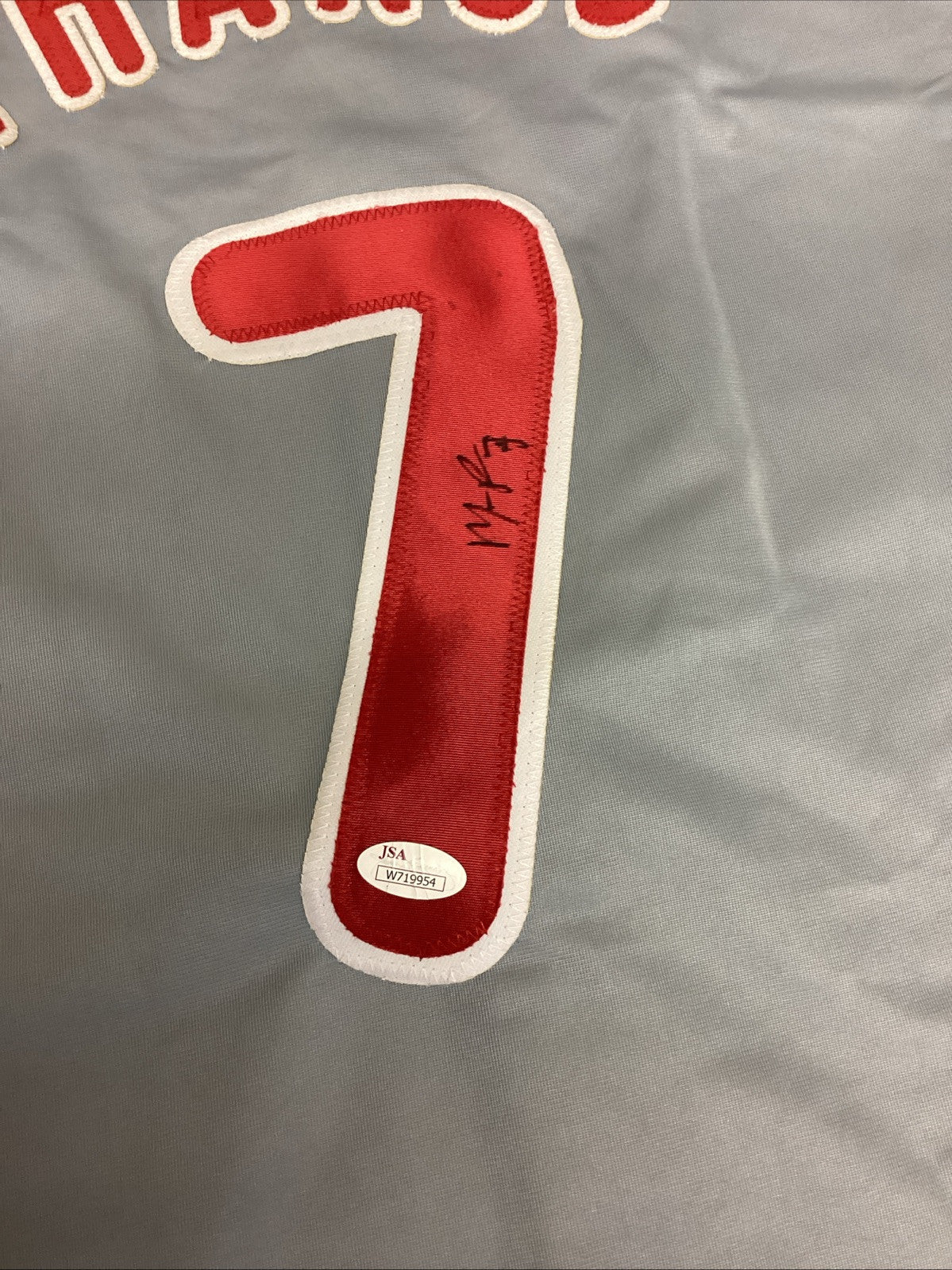 Maikel Franco Signed Phillies Jersey (JSA COA)Philadelphia Starting 3rd Baseman