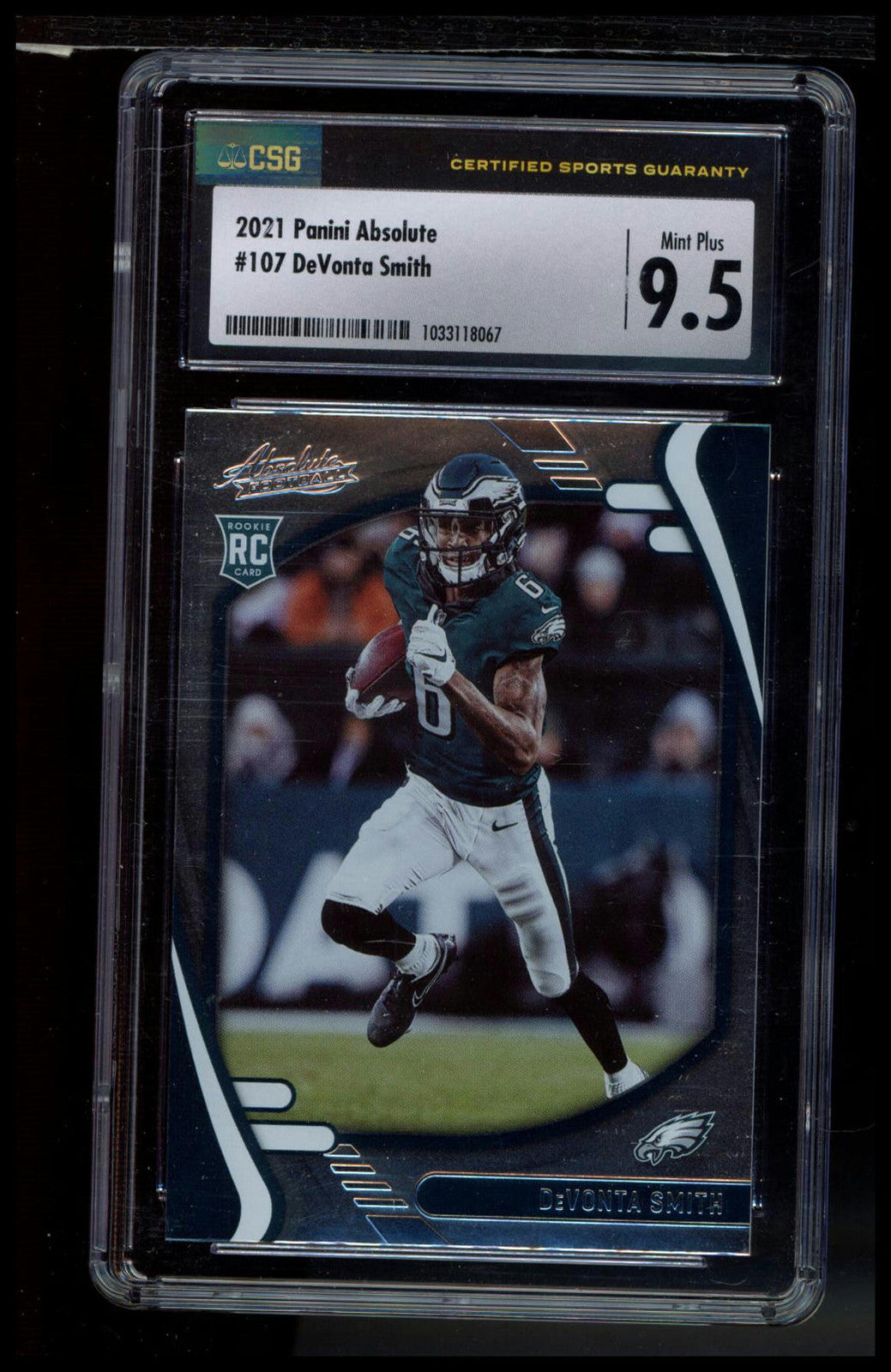 2021 Panini Absolute #107 DeVonta Smith Retail SGC 9.5