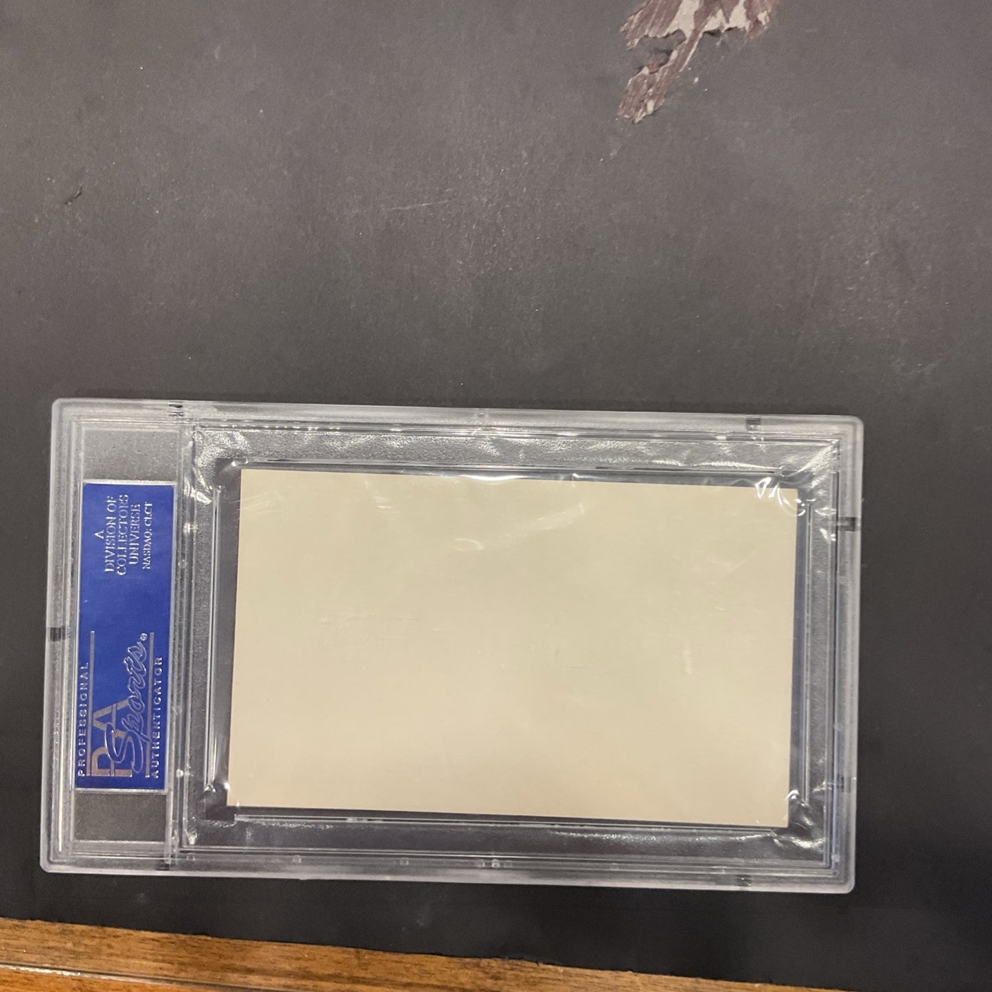 Autographed Lloyd Warner Index Card PSA/DNA Certified Mint 9