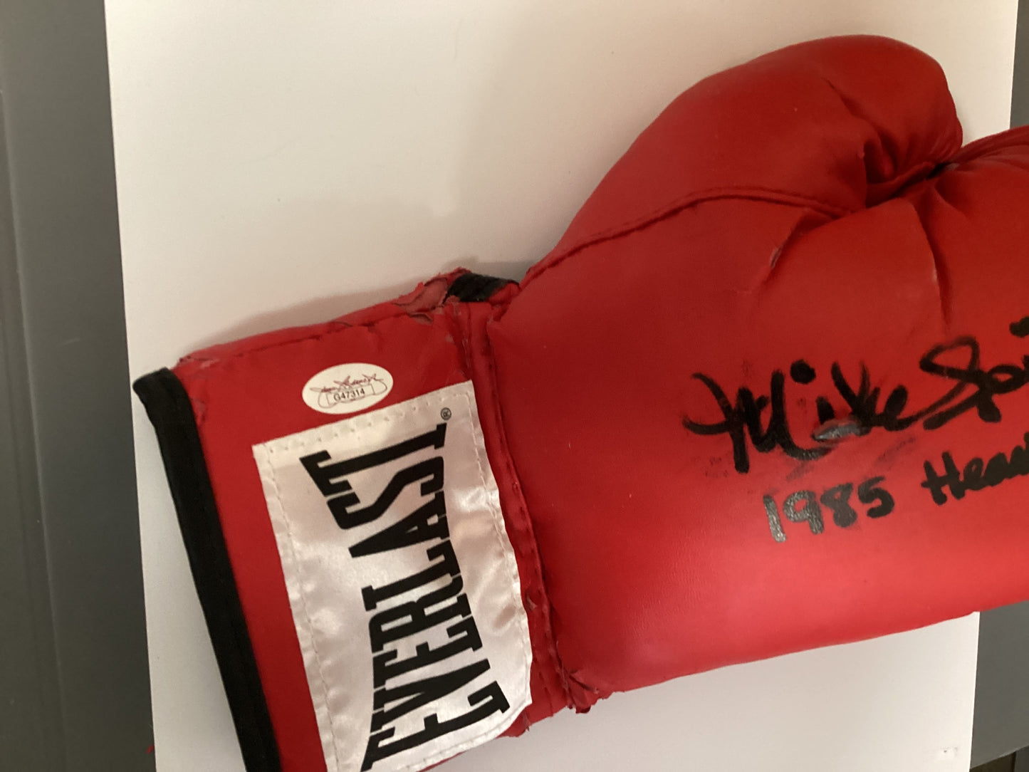 Boxing Glove Signed By Mike Spinks With JSA COA