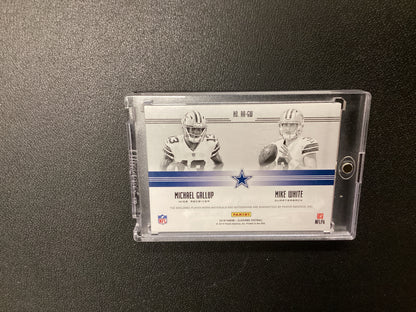 Michael Gallup and Mike White rookie reflection card