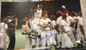 Pete Rose signed 12 x 20 photo with JSA COA