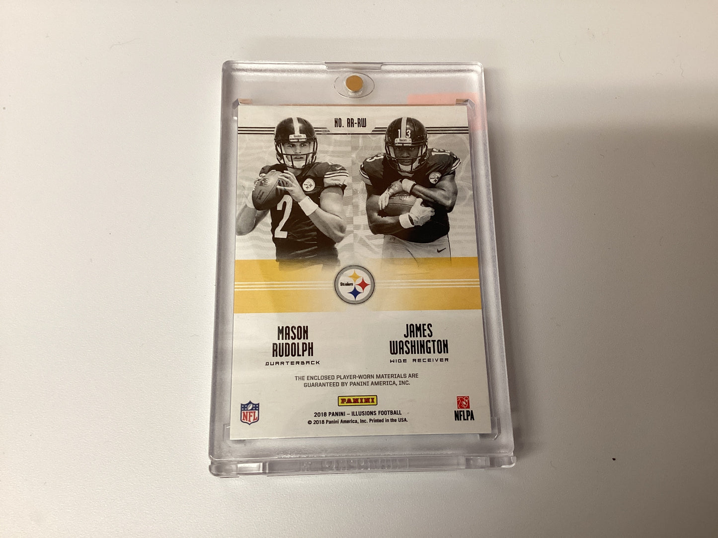 Mason Rudolph and James Washington Rookie Reflection card