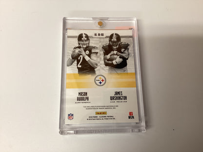 Mason Rudolph and James Washington Rookie Reflection card