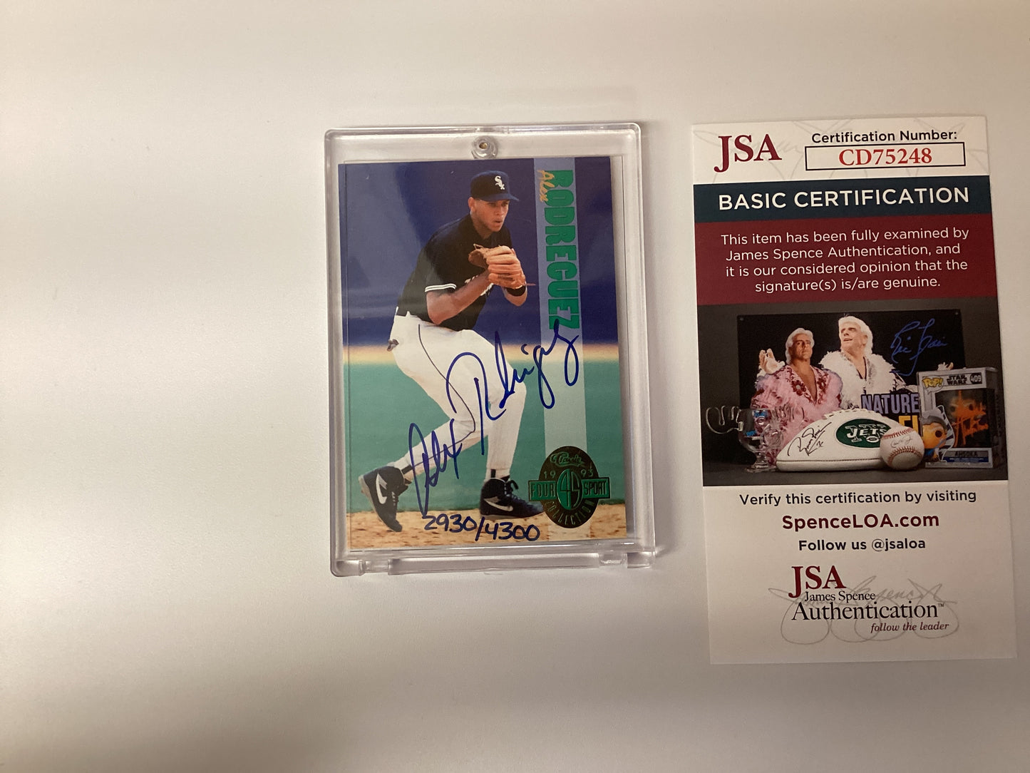 Alex Rodriguez signed classic 1993 for sport collection