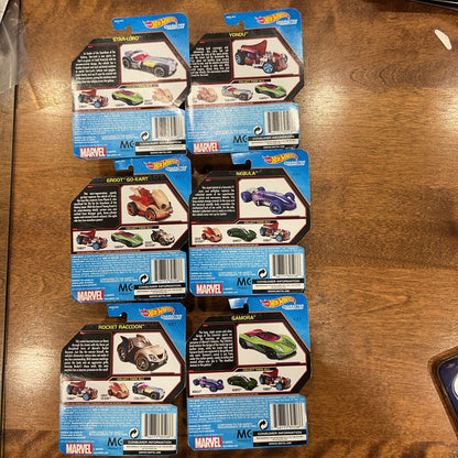 Marvel Hot Wheels Guardian of the Galaxy Set Of 6