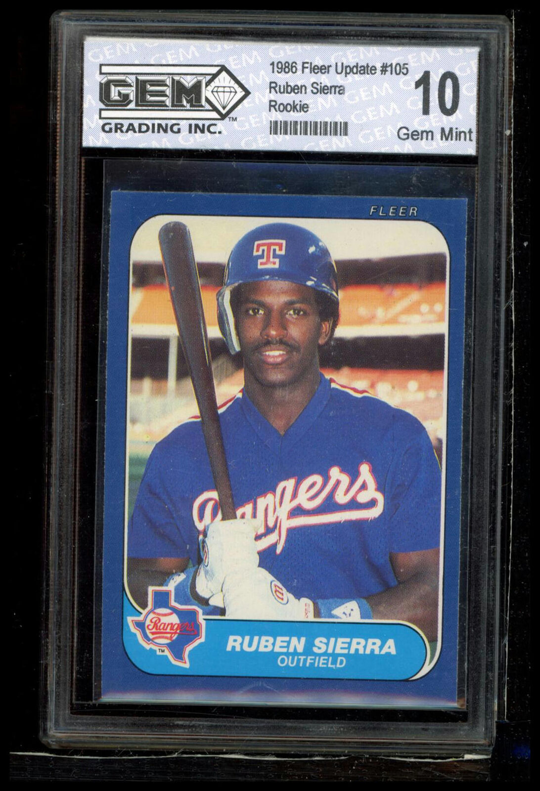 1986 Fleer Update #U-105 Ruben Sierra Other 10