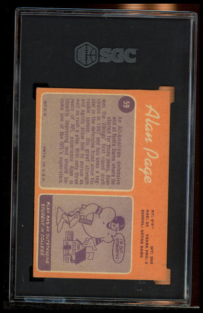 1970 Topps #59 Alan Page SGC 4