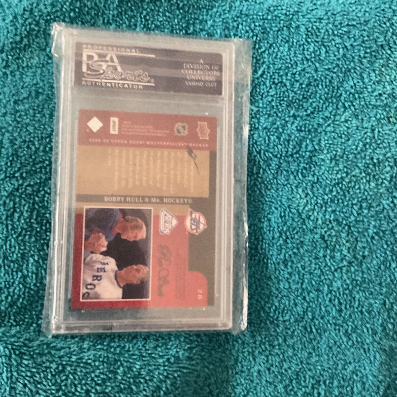 2008 UD PSA/DNA  A signature card # 28 Howe/Hull