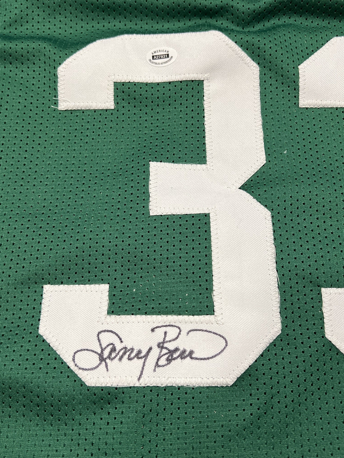 Larry Bird Signed Boston Celtics Green Jersey with COA