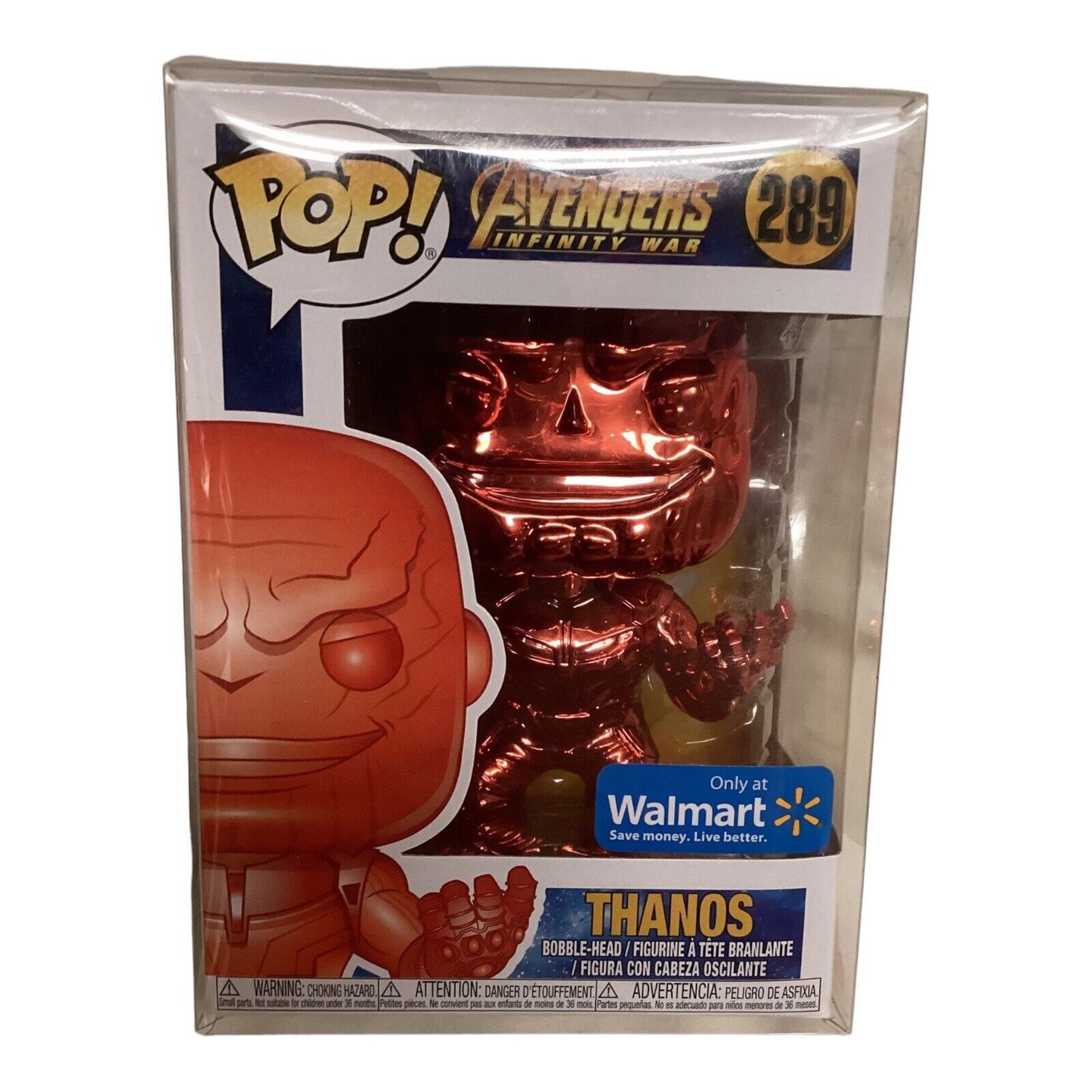 Thanos #289 Red Funko Pop w/ Protective Case