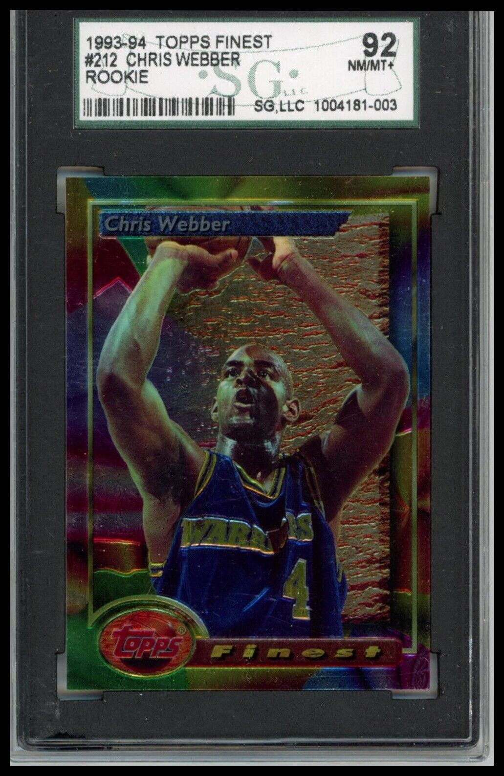 1993-94 Finest #212 Chris Webber Other 9