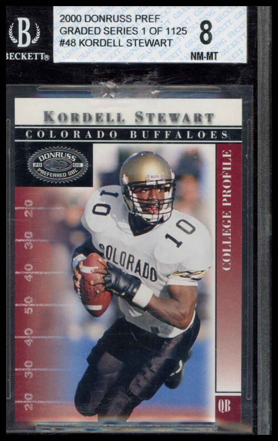 2000 Donruss Preferred #48 Kordell Stewart BGS 8