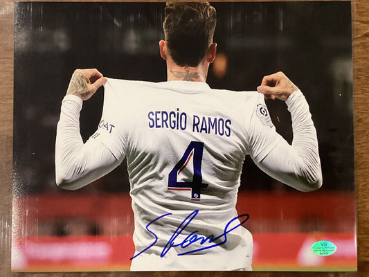 Serio Ramos Autographed 8x10 Soccer Photo