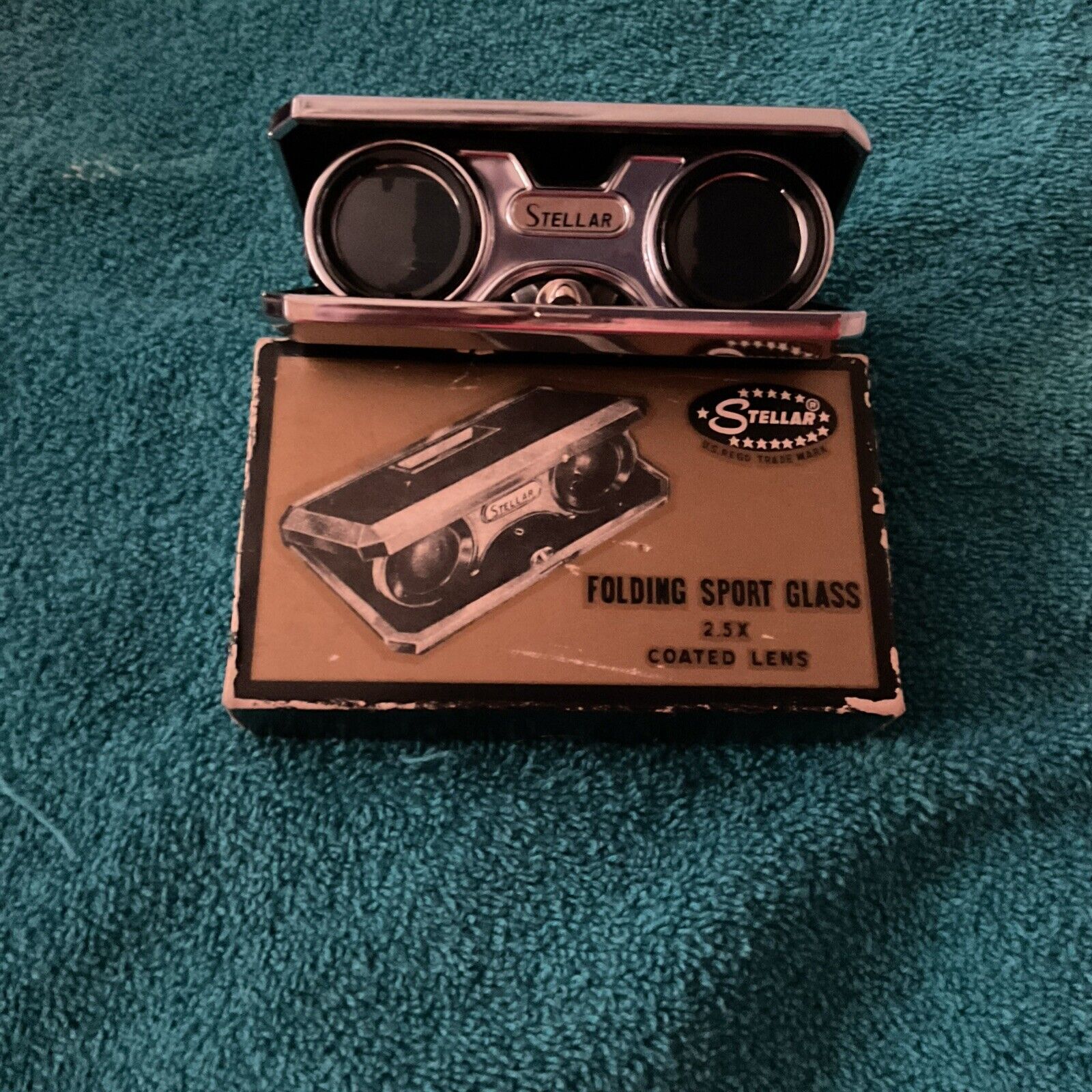 1960’s Folding Sports Glasses Vintage W Original Box Excellent Condition 