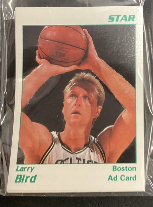 STAR AD CARD LARRY BIRD (WHITE) HOF