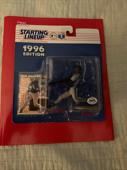 1996 Starting Lineup Autographed Ken Griffey, Jr. - Seattle Mariners COA