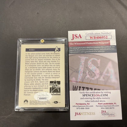 Autographed William Shatner Star Trek card 1991 JSACOA