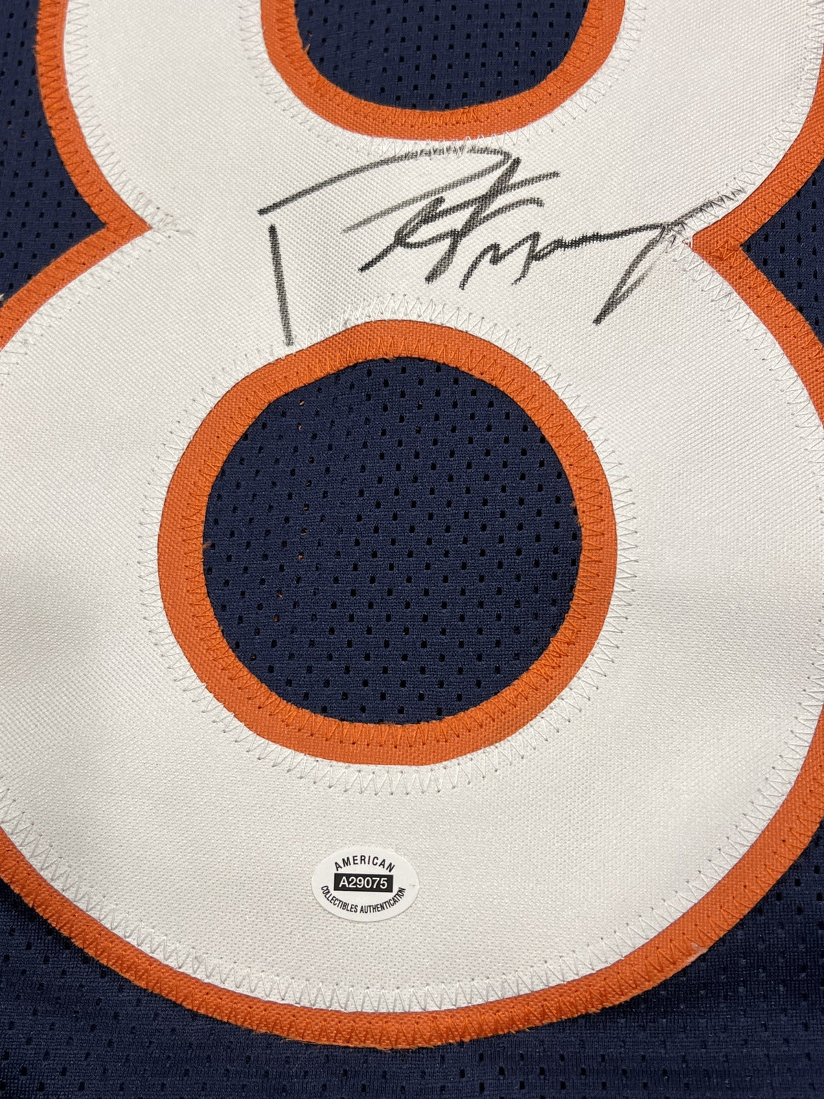 Peyton Manning Signed Denver Broncos Navy/Orange Jersey with COA