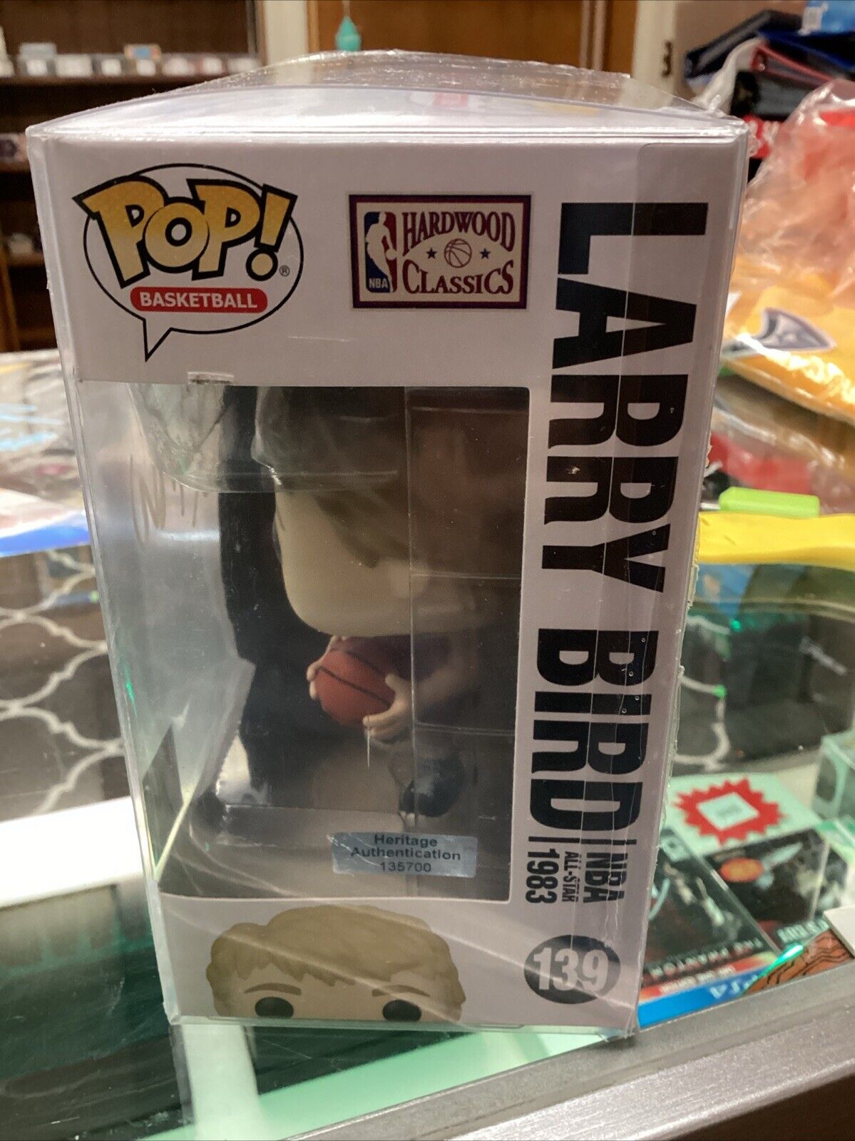 Larry Bird Signed NBA All-Stars #139 Funko Pop Autographed Vinyl Figure JSA Cert