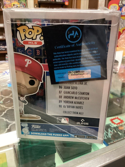 Bryce Harper Funko POP! MLB  #90 Signed With COA