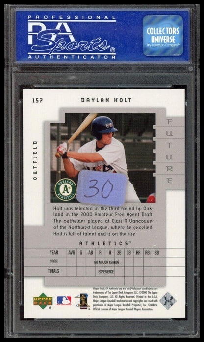 2000 Sp Authentic #157 Daylan Holt PSA 9 #/1700