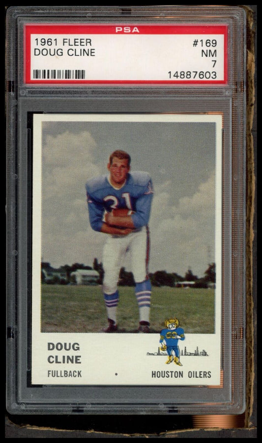 1961 Fleer #169 Doug Cline PSA 7