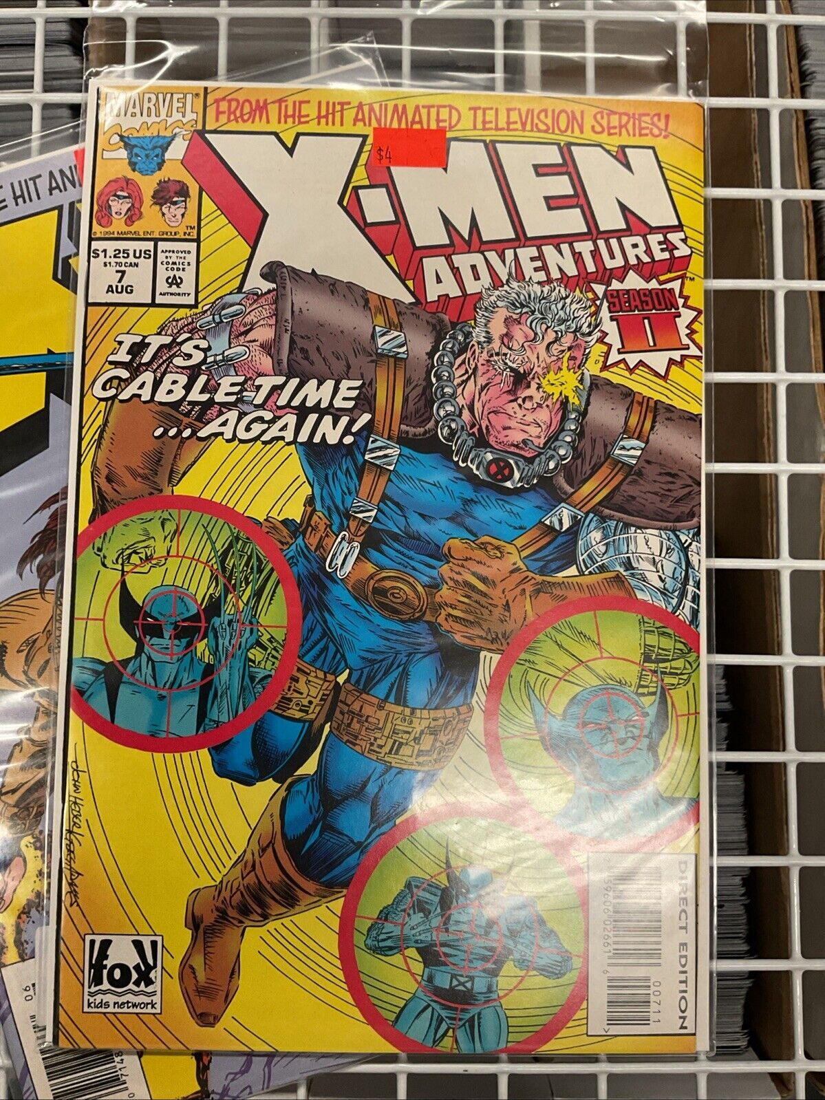 Vintage Lot of 3 X-MEN Adventures Marvel 1990's Comic Books # 6 7 8