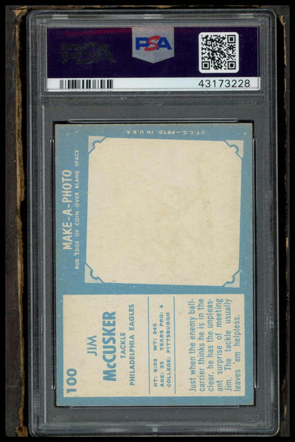 1961 Topps #100 Jim Mccusker PSA 7