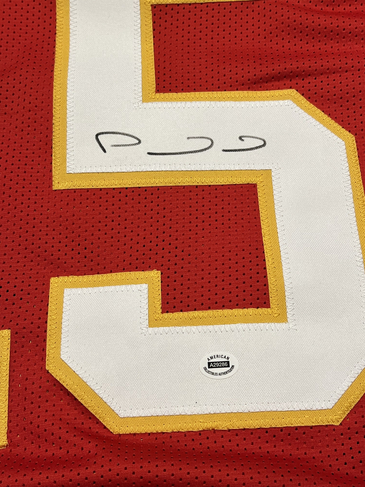 Patrick Mahomes Signed Kansas City Chiefs Red Jersey with COA