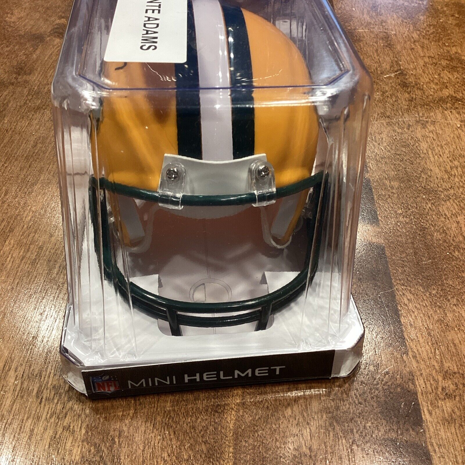 DAVANTE ADAMS AUTOGRAPHED GREEN BAY PACKERS MINI HELMET BECKETT BAS 185816