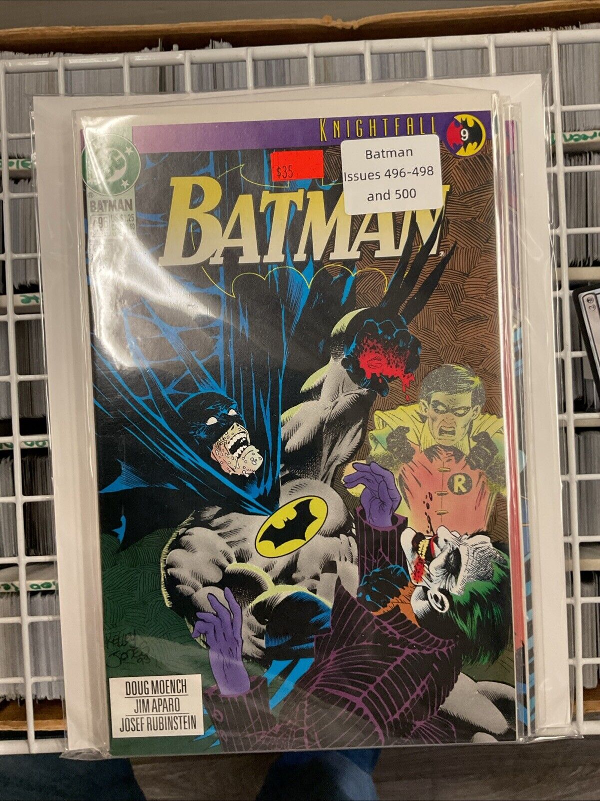 Batman Issue #’s 496 497 498  500.  (DC Comics, 1990)