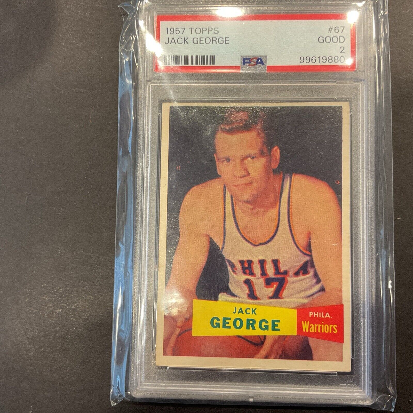 1957 Topps Jack George #67 PSA 2 excellent card