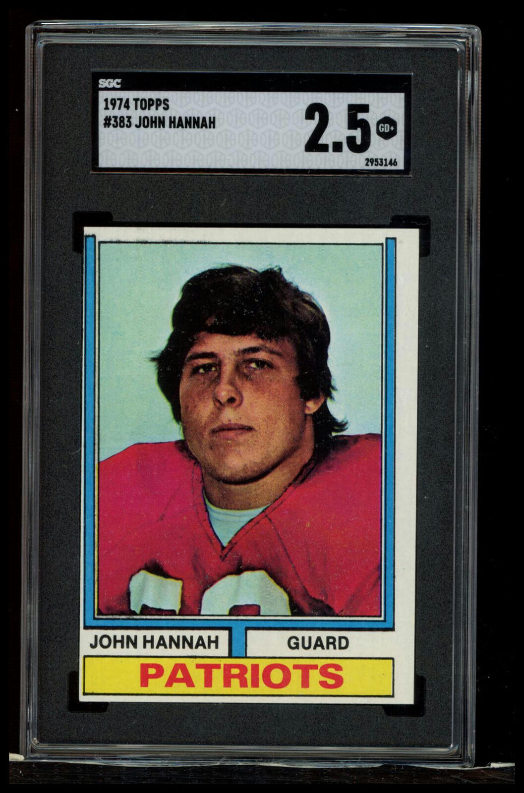 1974 Topps #383 John Hannah SGC 2.5