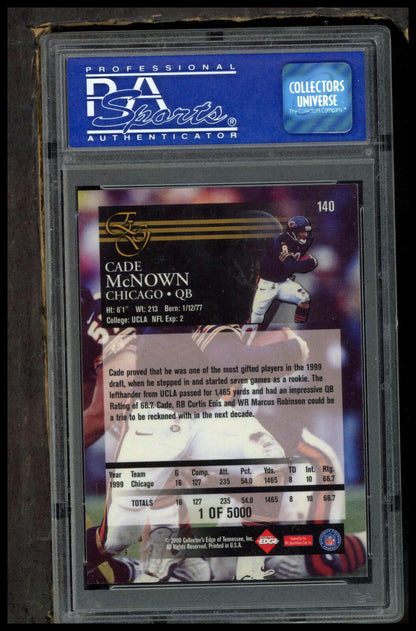 2000 Collector'S Edge Graded #140 Cade Mcnown Uncirculated PSA 9