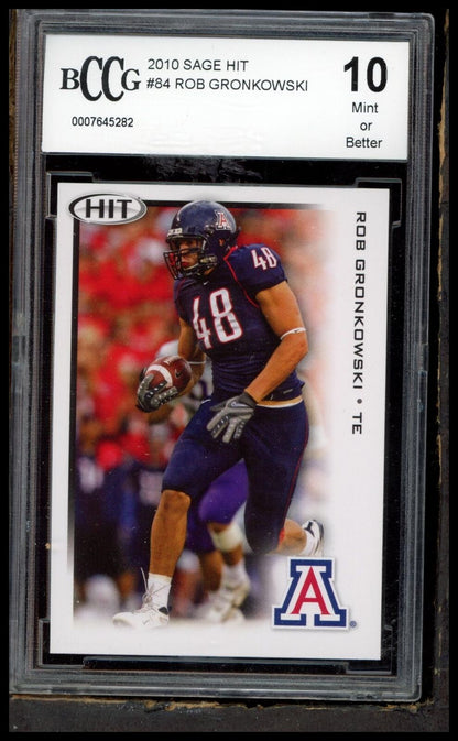 2010 SAGE HIT #84 Rob Gronkowski BCCG 10